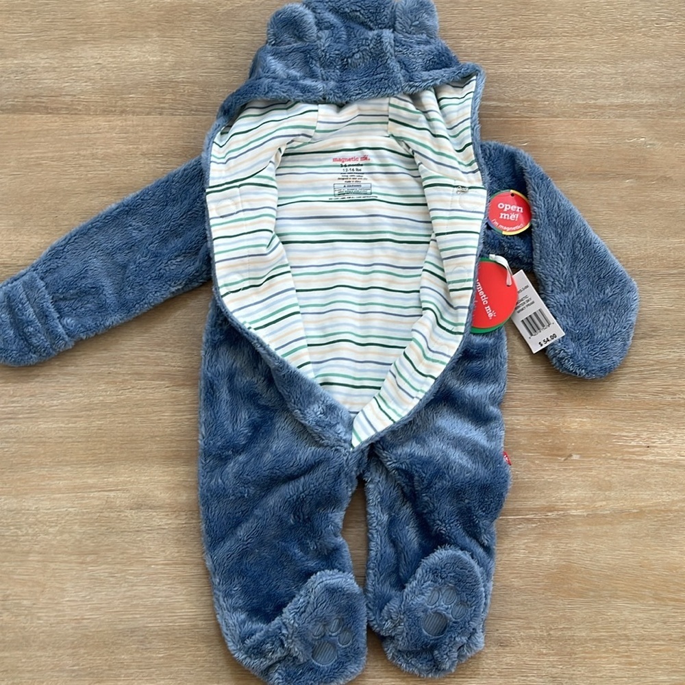 Magnetic Me Baby Boy Minky Pram Winter Sky Blue Newborn 3-6 months - Picture 7 of 7